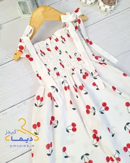بیلر دخترانه سفید طرح گیلاس