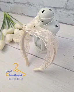 تل سر دانتل خامه دوزی نباتی طرح پاپیون 