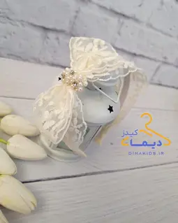تل سر دانتل خامه دوزی نباتی طرح پاپیون 