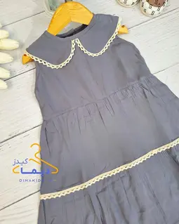 سارافون نخی طوسی طرح یقه ب ب 