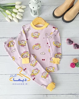 ست بلوز و شلوار تو کرک بنفش طرح پریماه