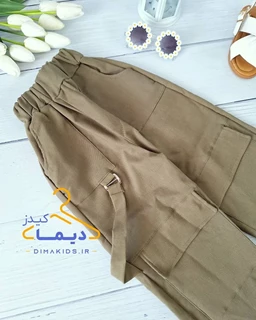 شلوار اسپرت سبز سدری تیره طرح کارگو