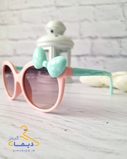 عینک آفتابی دخترانه رنگی طرح پاپیون 