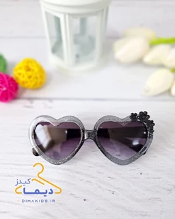 عینک آفتابی دخترانه طرح قلبی شکوفه دار