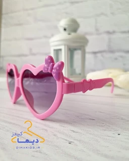 عینک آفتابی دخترانه قلبی طرح پروانه