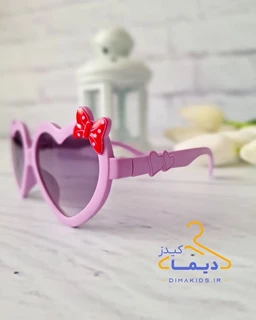 عینک آفتابی دخترانه قلبی طرح پروانه