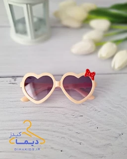 عینک آفتابی دخترانه قلبی طرح پروانه
