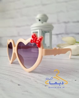 عینک آفتابی دخترانه قلبی طرح پروانه