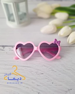 عینک آفتابی دخترانه قلبی طرح پروانه