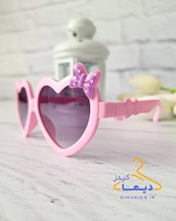 عینک آفتابی دخترانه قلبی طرح پروانه