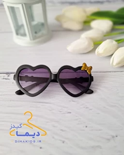 عینک آفتابی دخترانه قلبی طرح پروانه