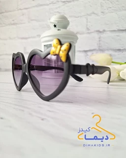 عینک آفتابی دخترانه قلبی طرح پروانه