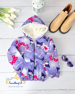 کاپشن داخل خز سوسنی طرح کرومی