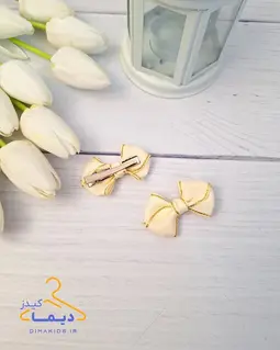 گلسر دو قلو نباتی طرح پاپیون سایز کوچک