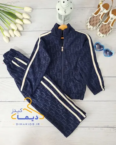 ست سویشرت و شلوار سرمه ای طرح دیور
